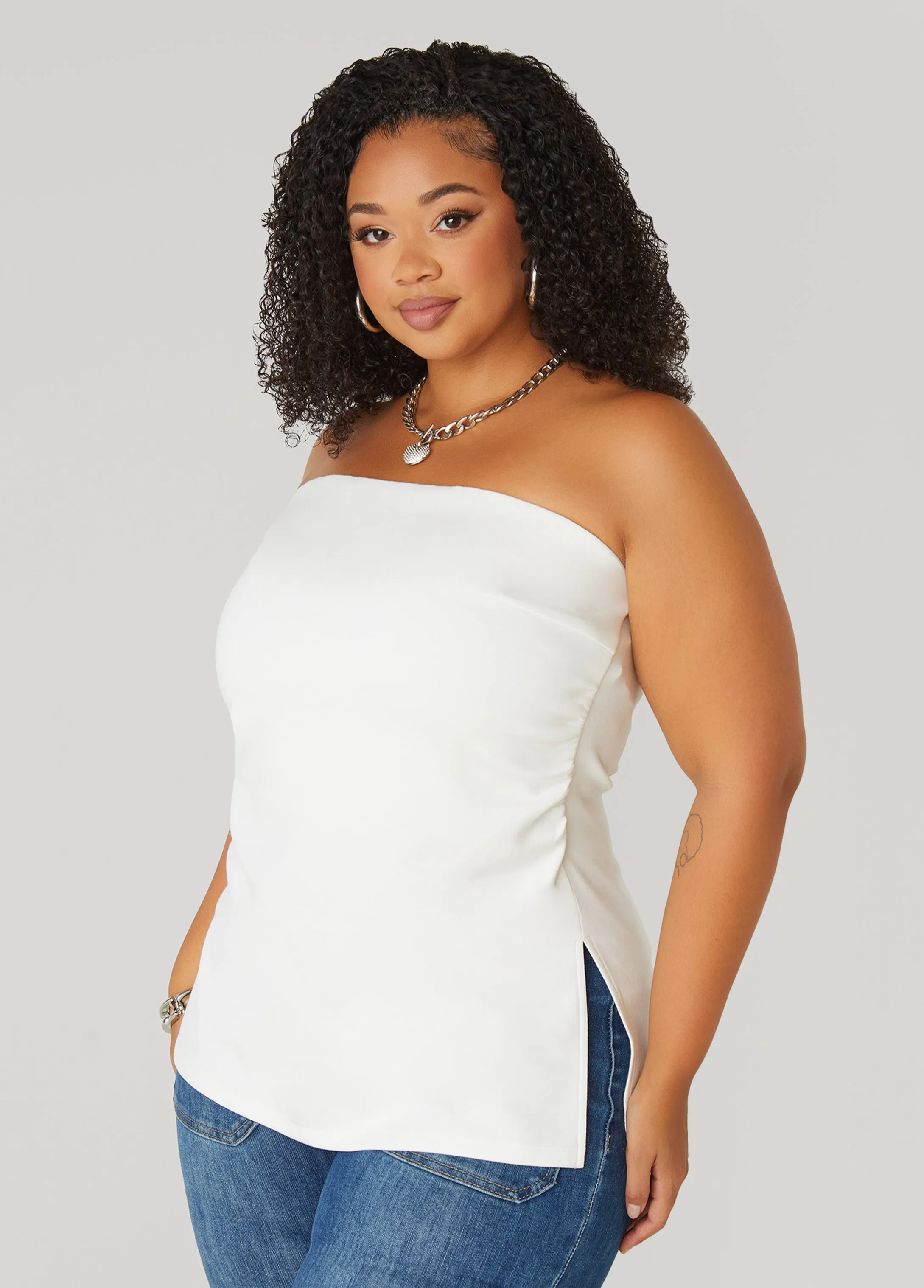 Split Side Tube Top