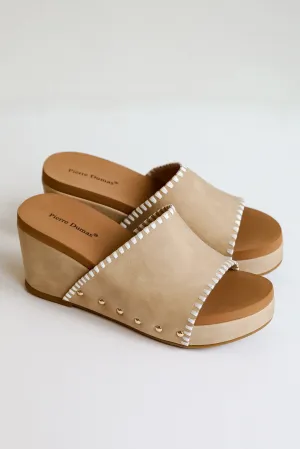 Starting The Day Nude Platform Wedges