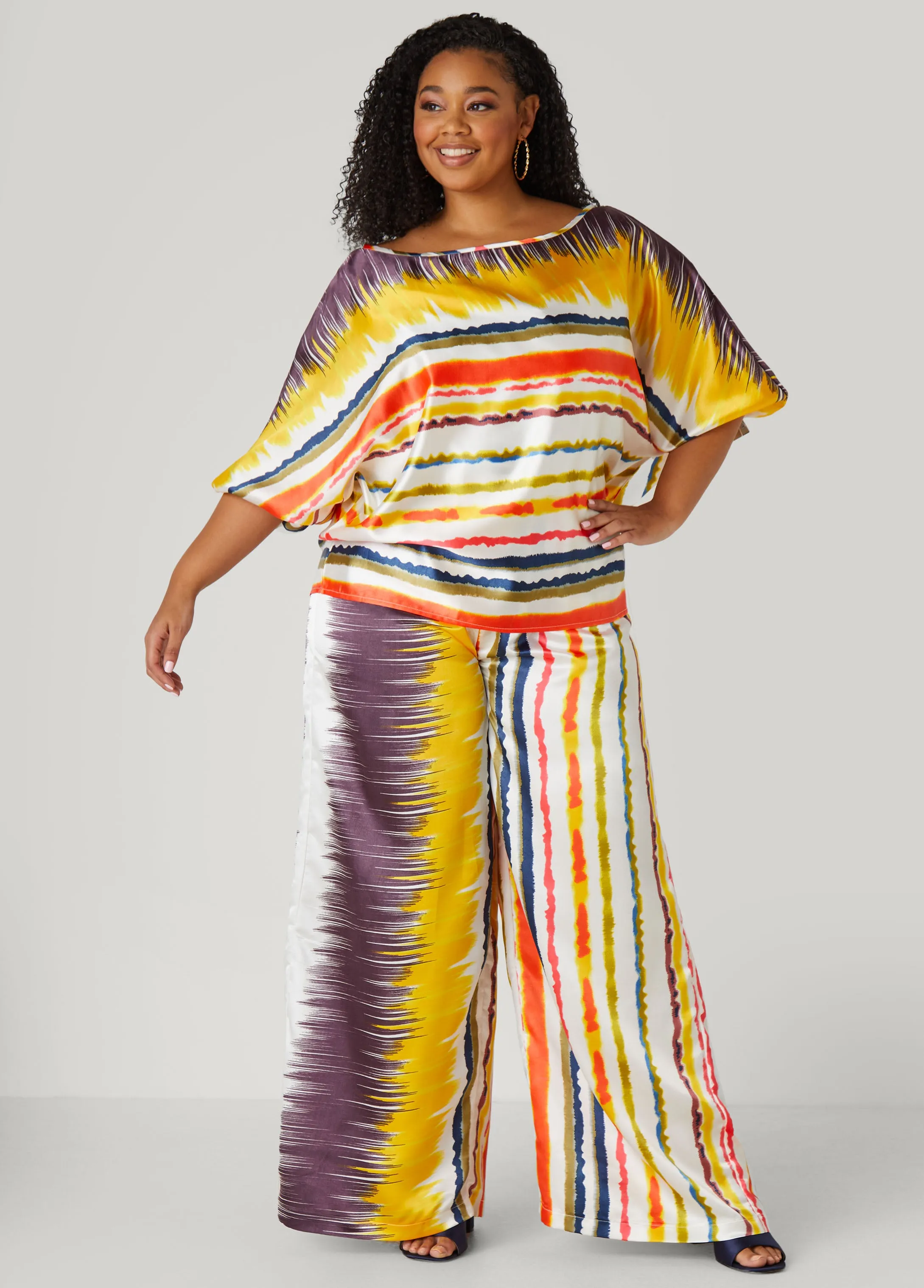 Striped Satin Blouse
