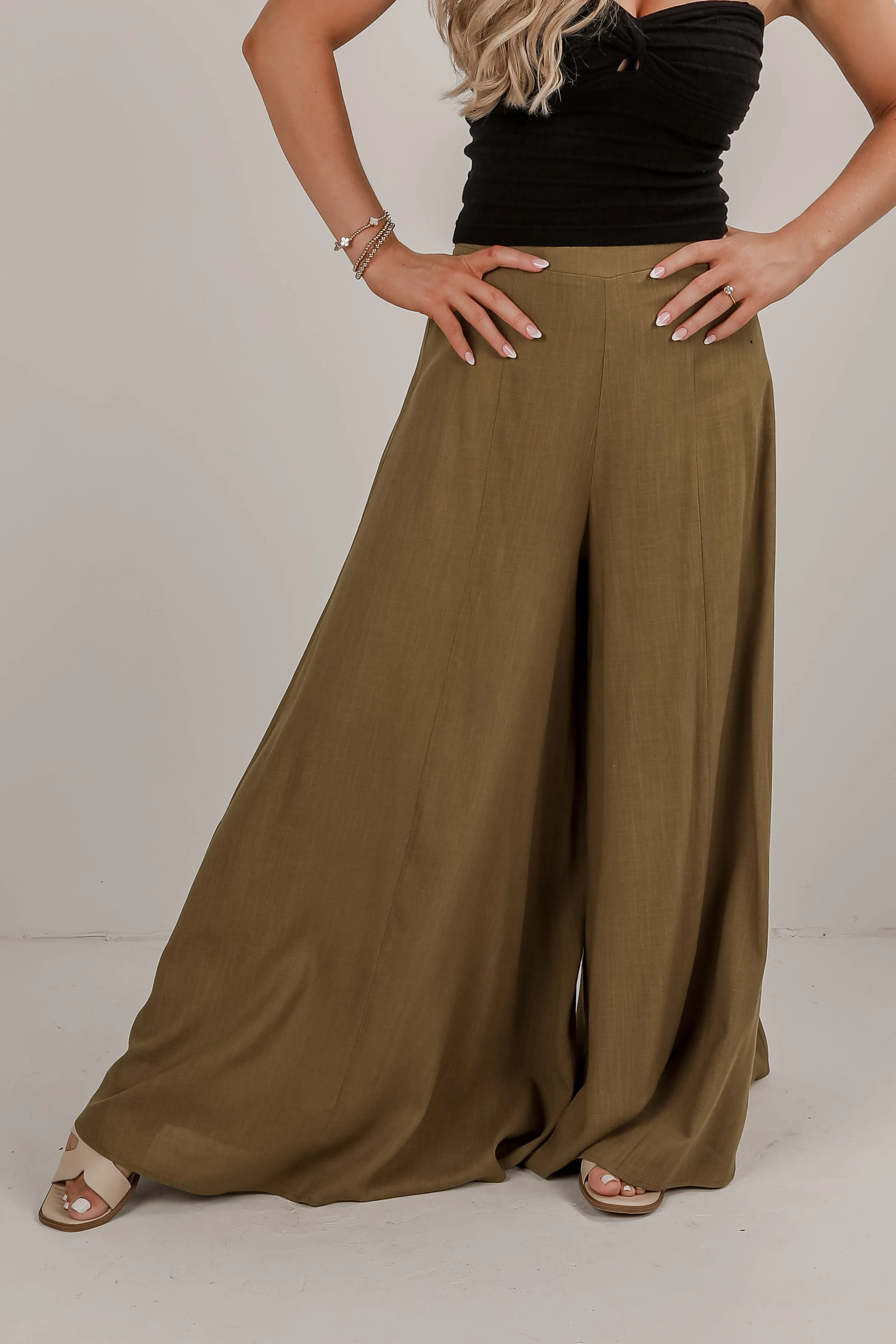 Take A Look Around Wide Leg Pants - DU DEAL