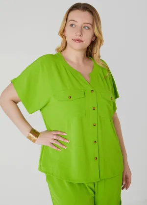 Textured Cargo Shirt