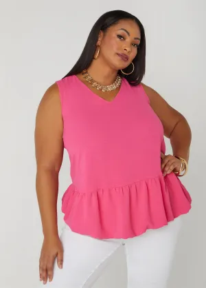Textured Flounced Blouse