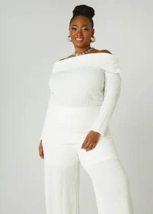 Textured Off The Shoulder Top