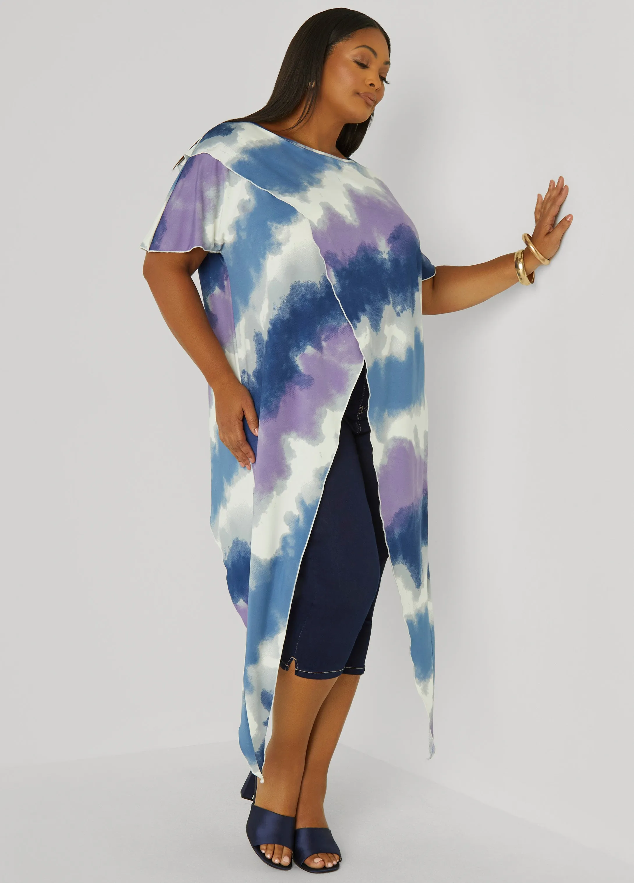 Tie Dyed Crisscross Top