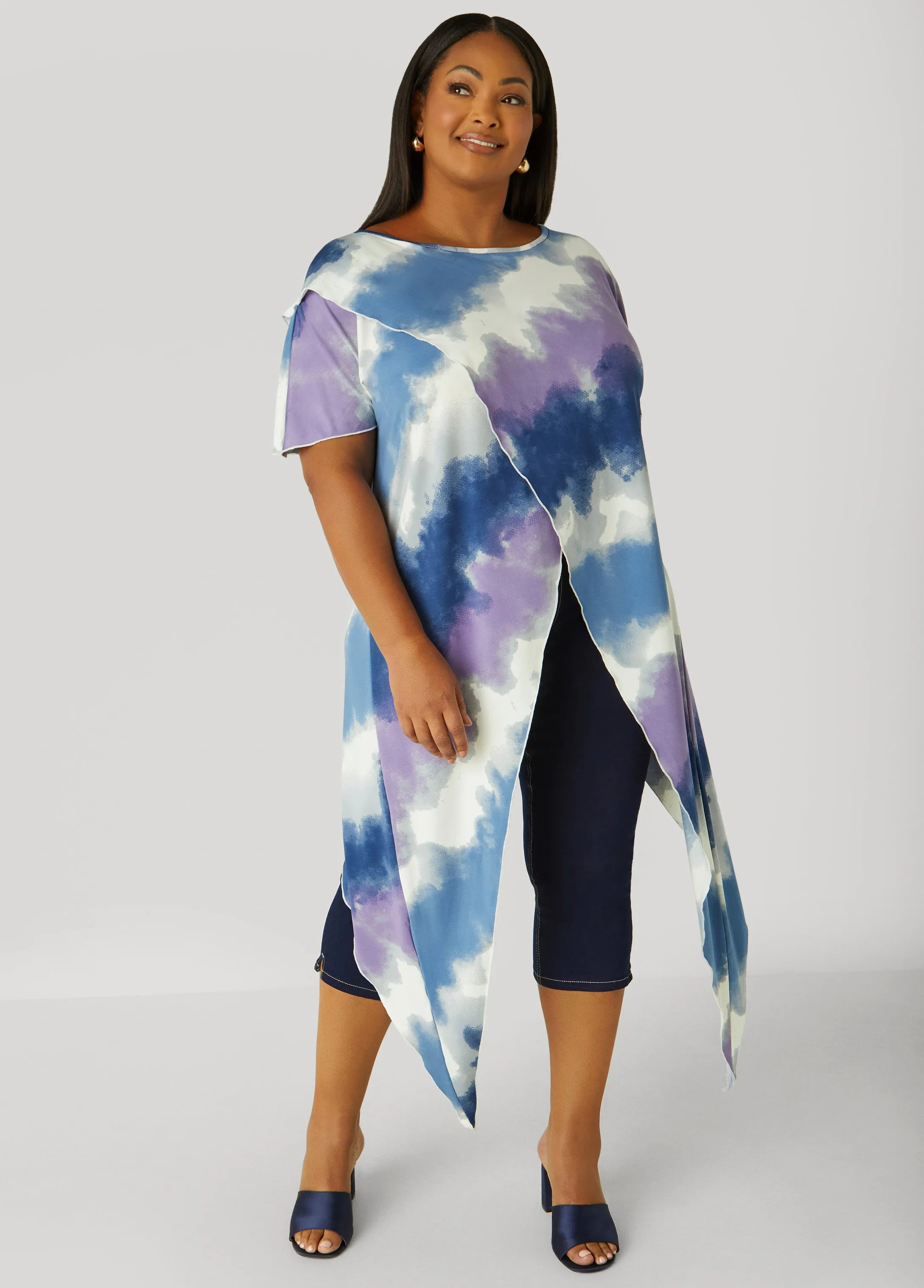 Tie Dyed Crisscross Top