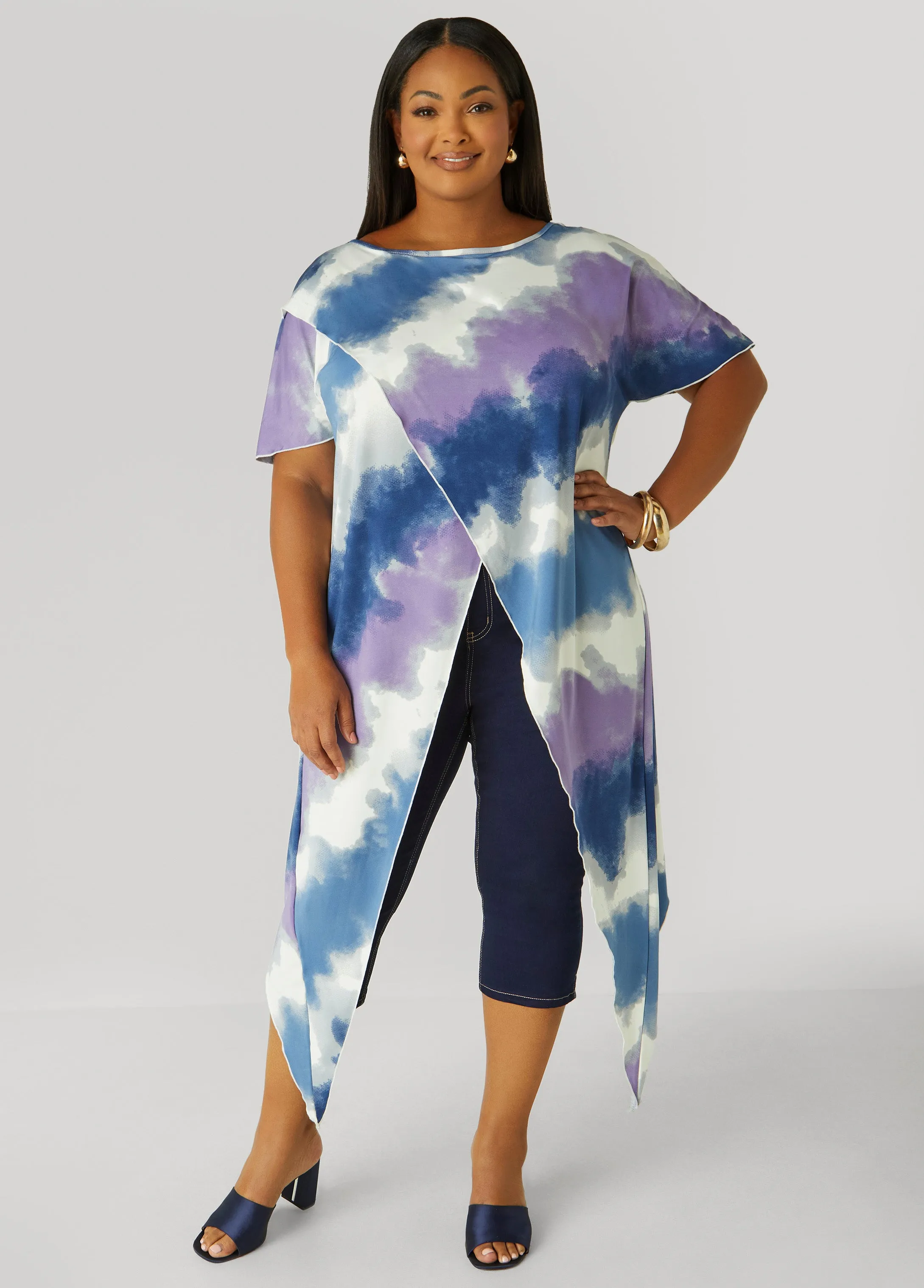 Tie Dyed Crisscross Top