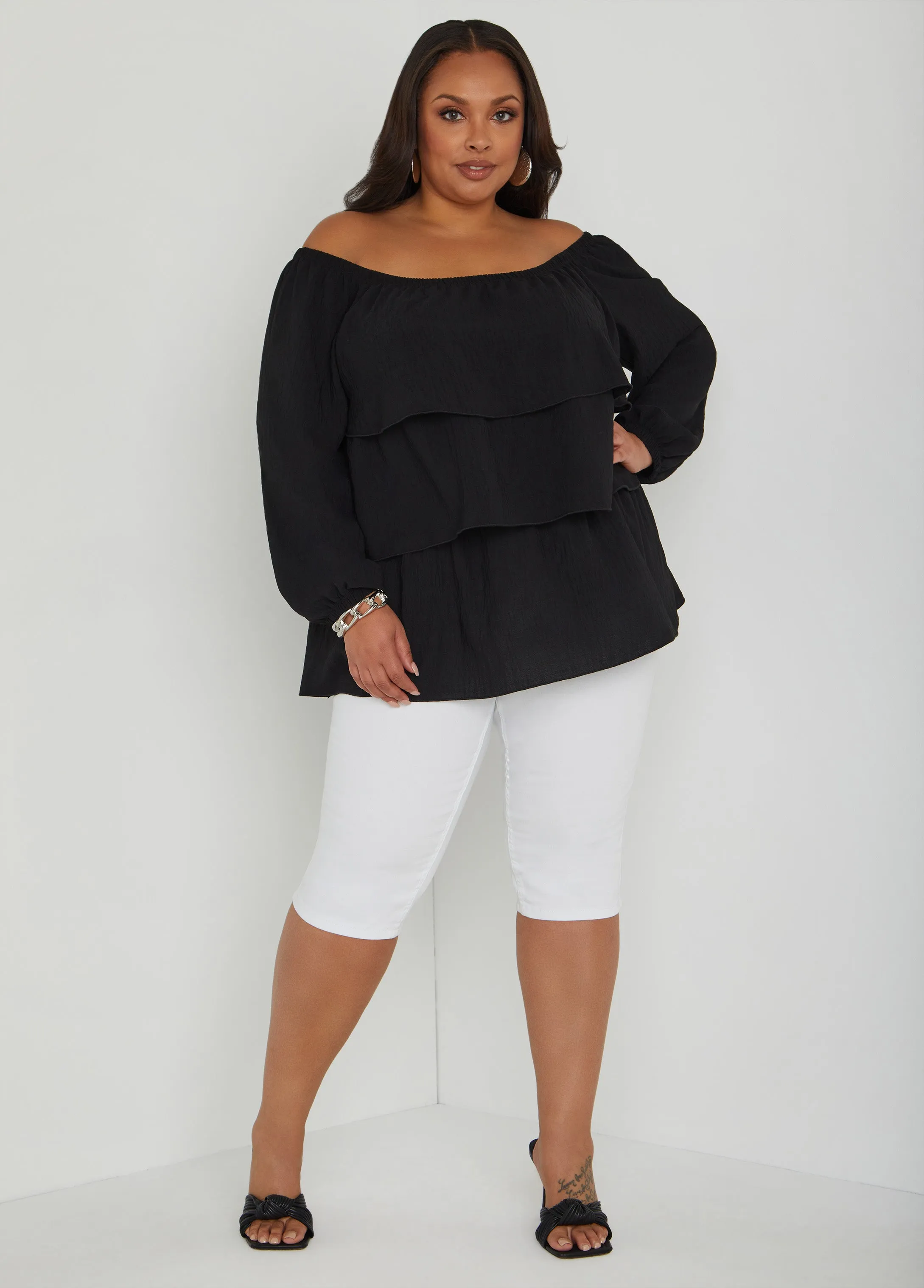 Tiered Off The Shoulder Blouse