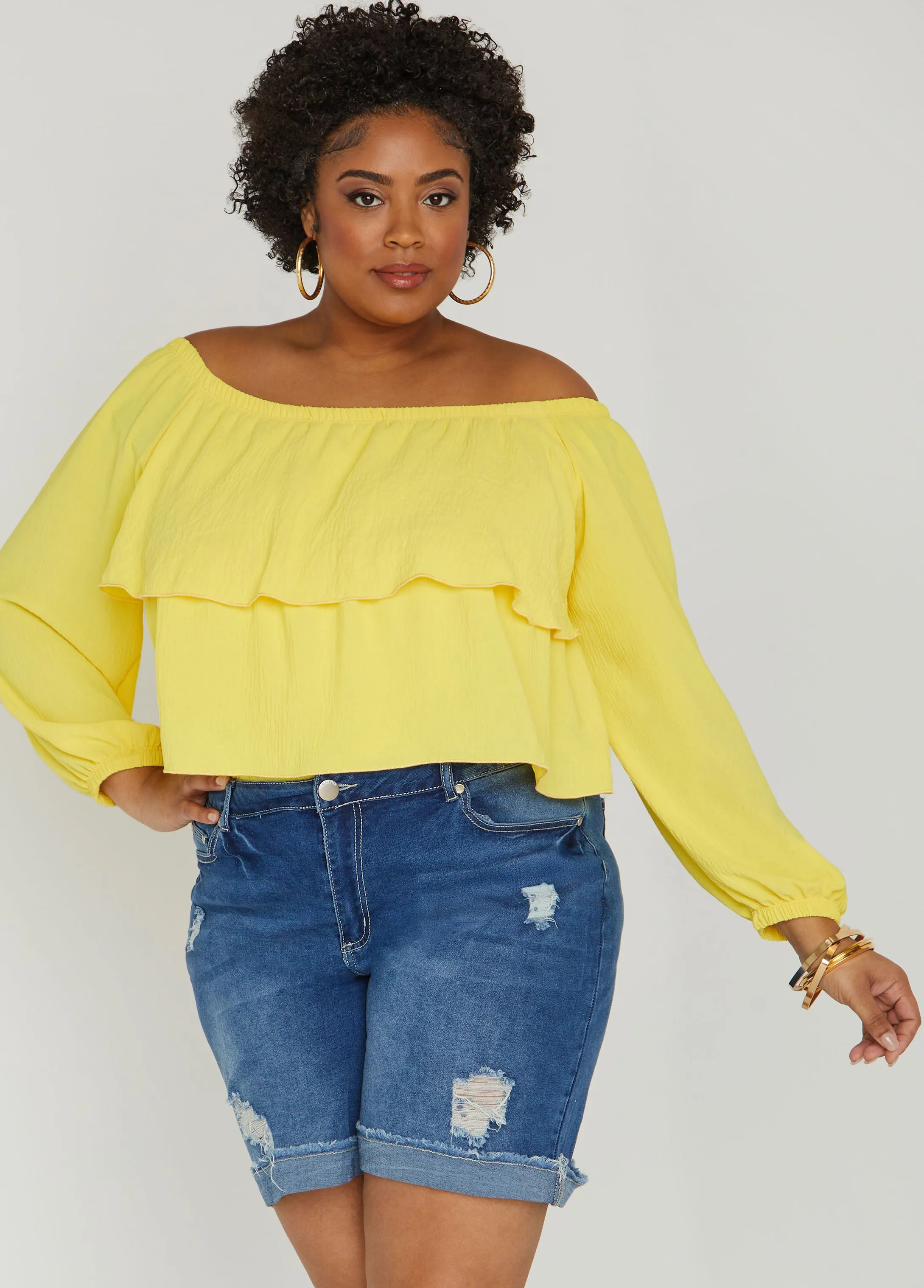 Tiered Off The Shoulder Blouse
