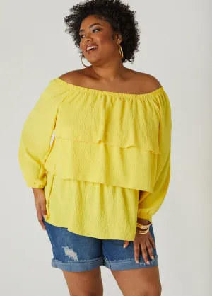 Tiered Off The Shoulder Blouse