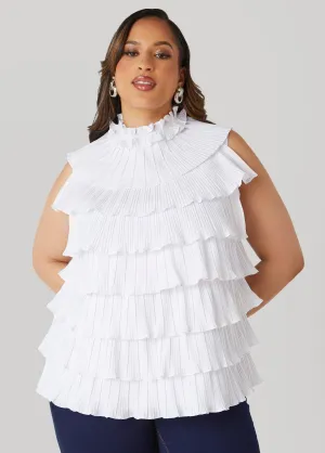 Tiered Ruffled Blouse