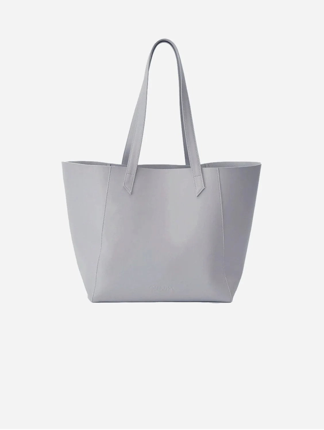 Totissimo Foldable Vegan Leather Tote Bag | Pearl