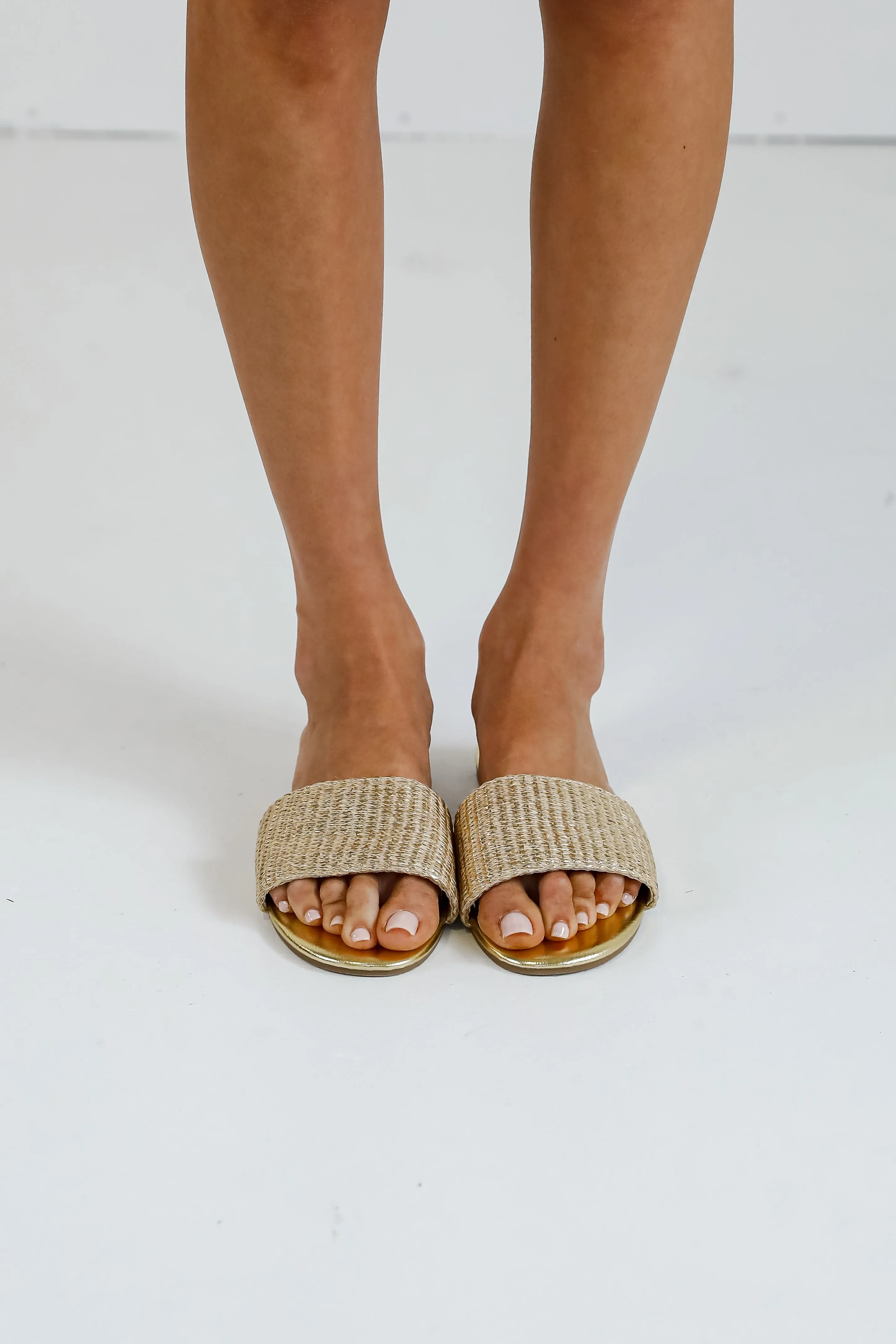 Try To Keep Up Slide Sandals