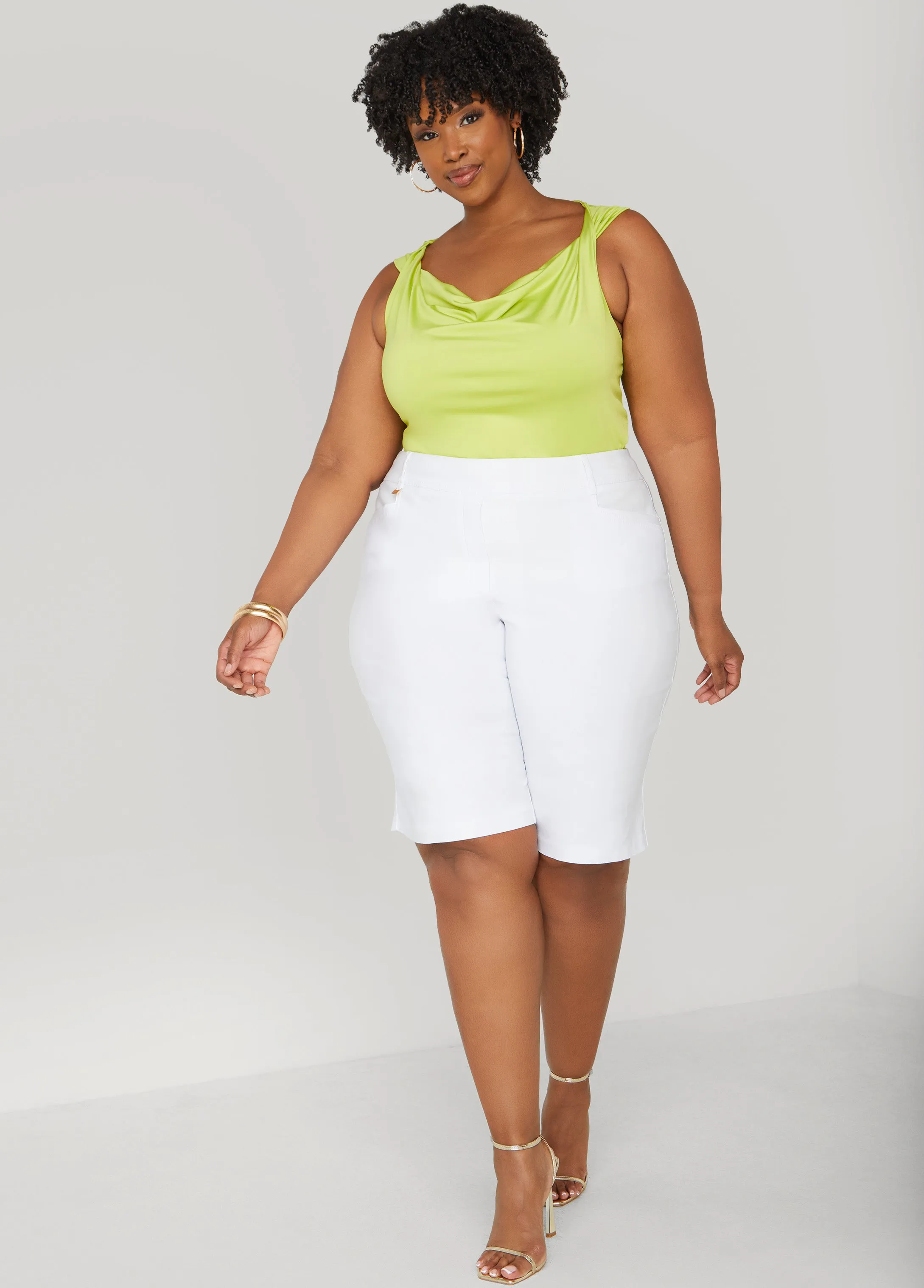 Twisted Cowl Neck Top
