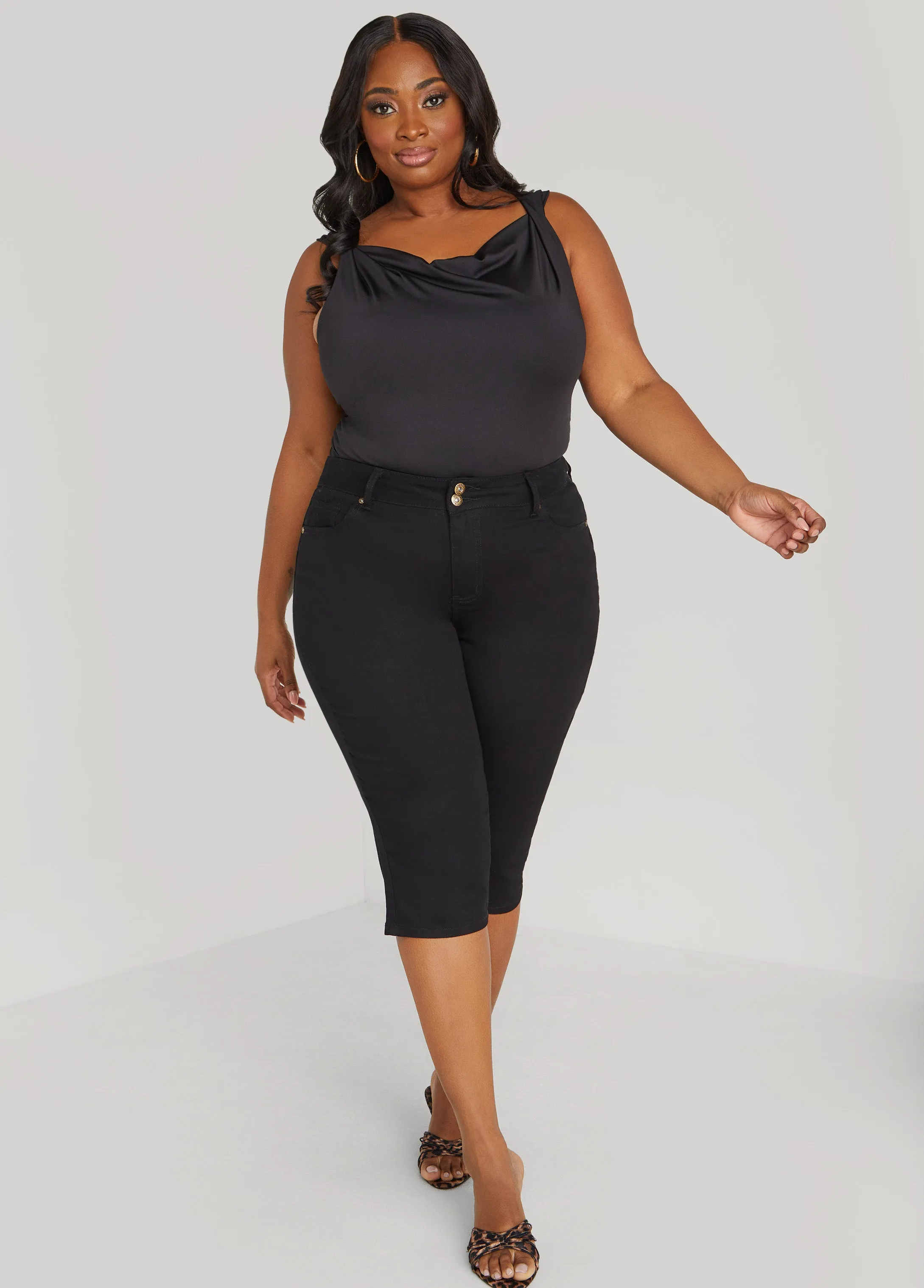 Twisted Cowl Neck Top