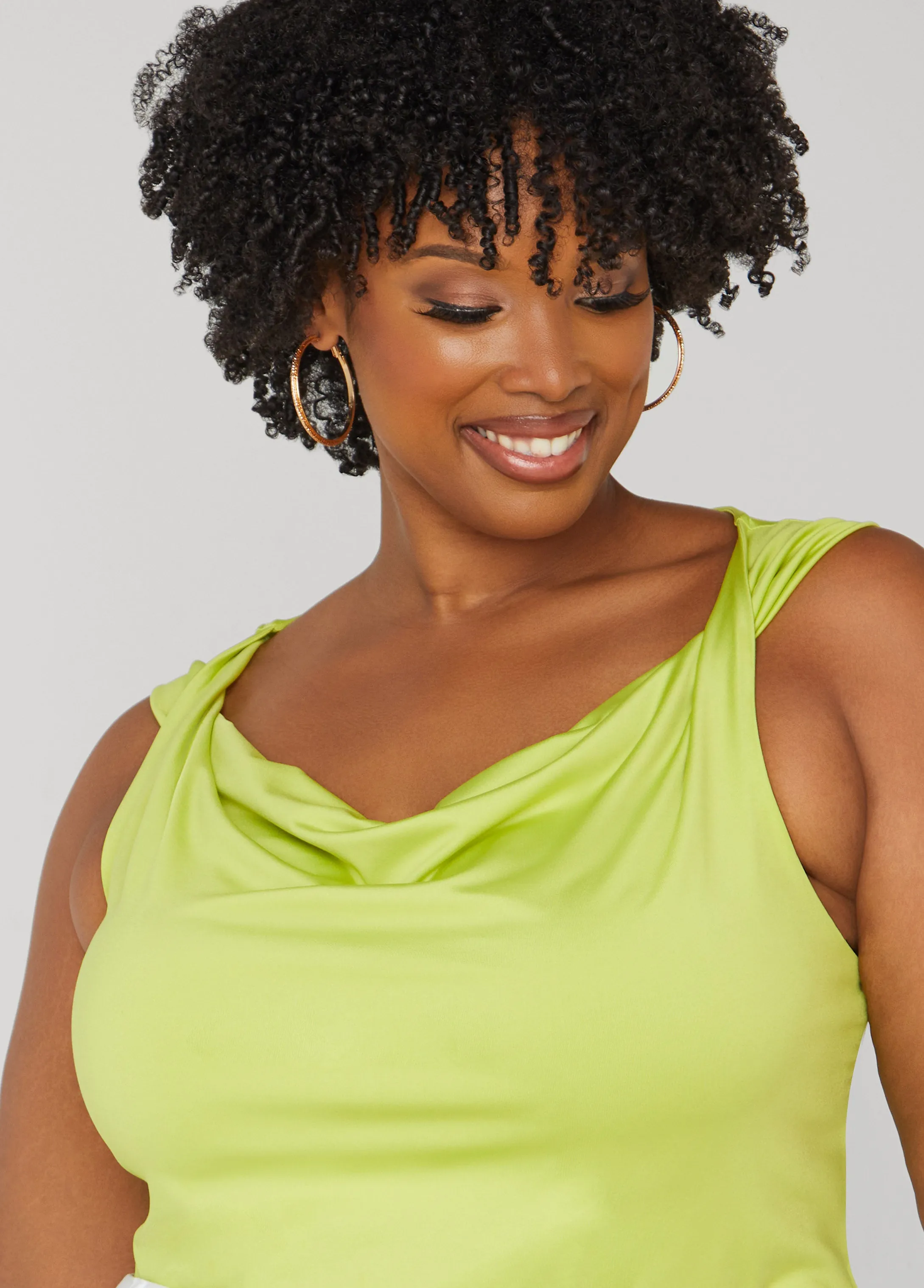 Twisted Cowl Neck Top