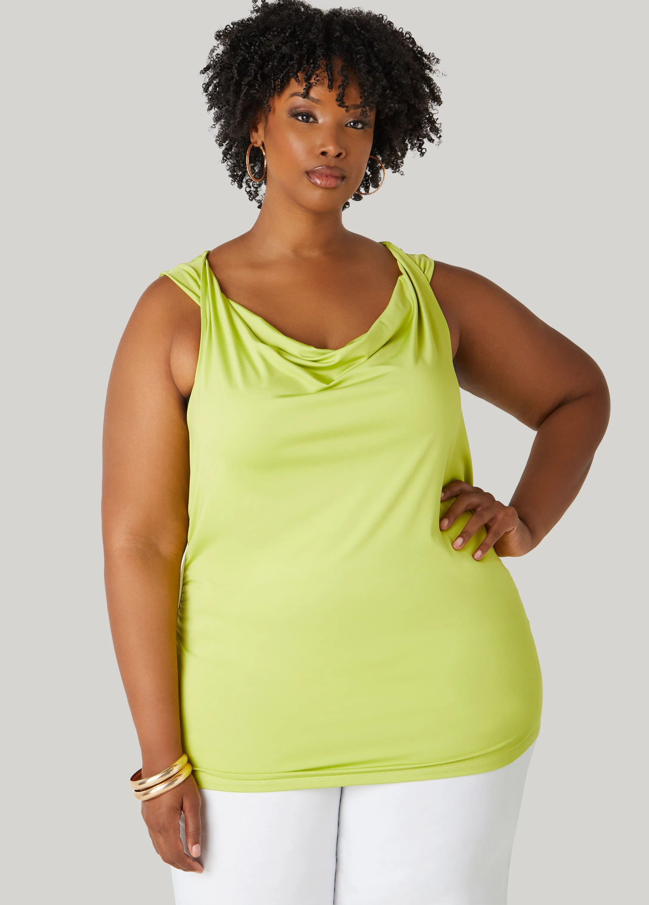Twisted Cowl Neck Top