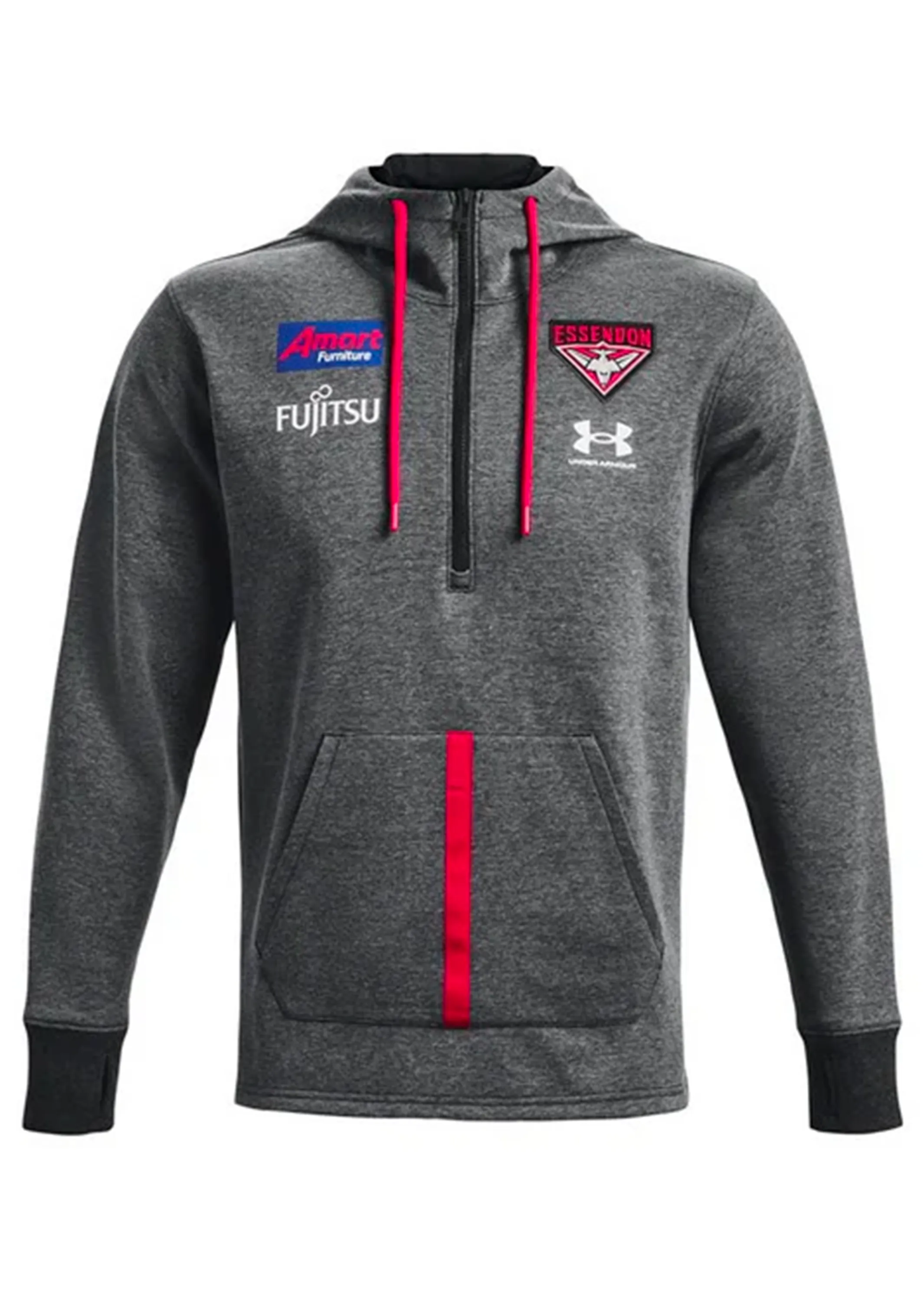 Under Armour Essendon FC Men??s Accelerate Hoodie Grey