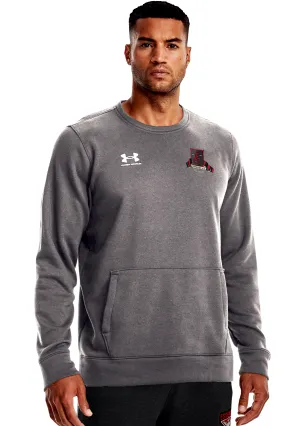 Under Armour Men??s Essendon FC Hustle Fleece Crew Grey 2022