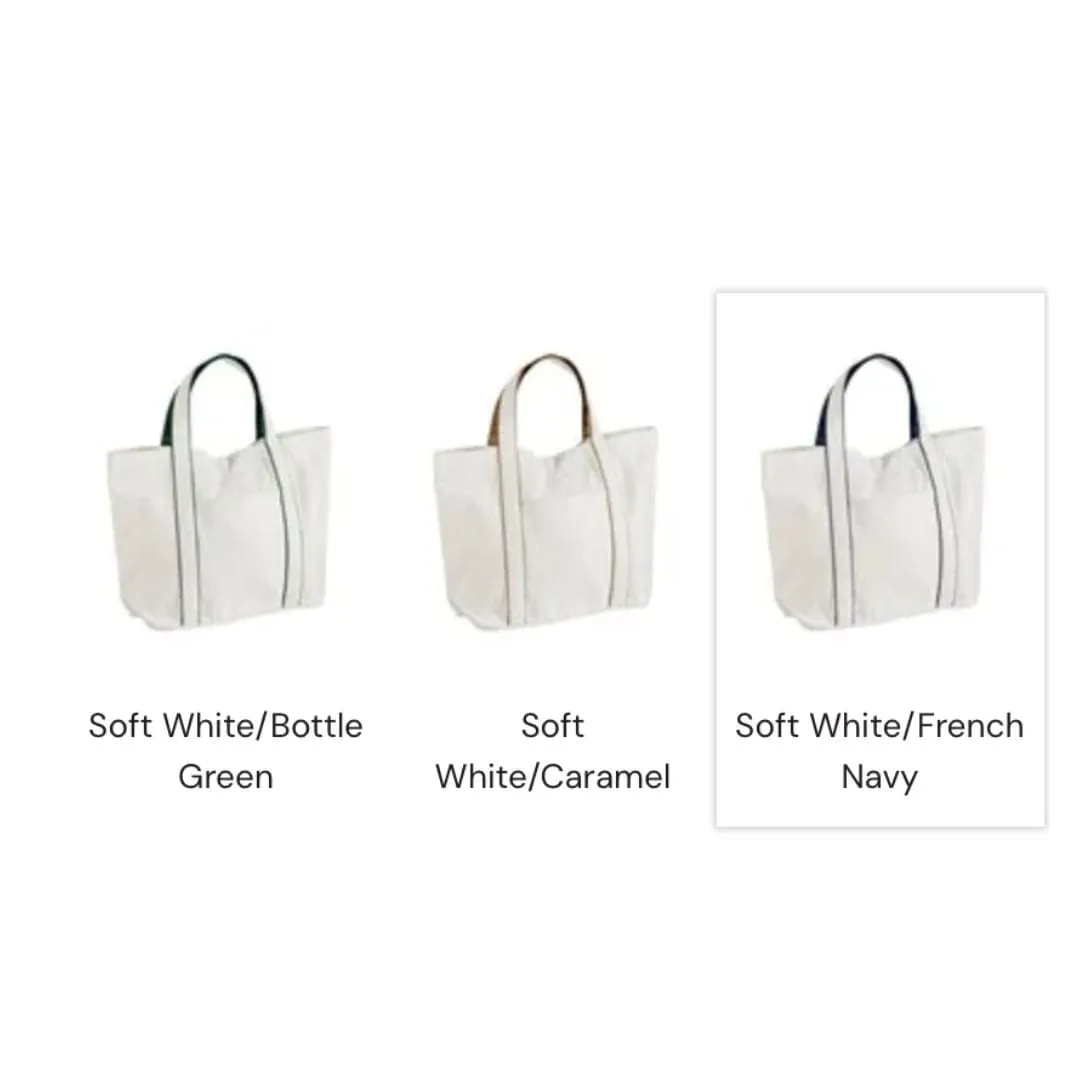 Vegan Cotton Canvas Courtside Medium Tote Bag | Multiple Colours