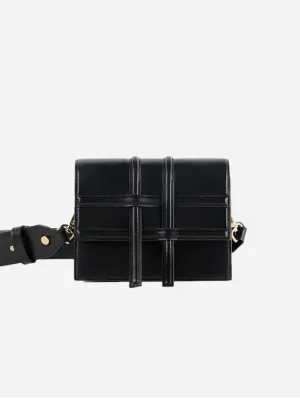 Voyager Vegan Italian Grape Leather Convertible Crossbody | Onyx