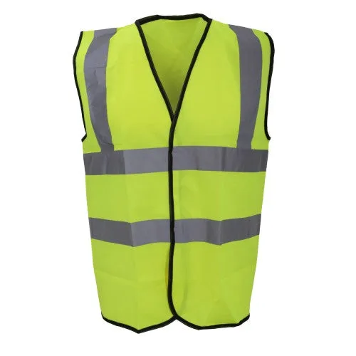 Warrior Mens High Visibility Safety Waistcoat / Vest