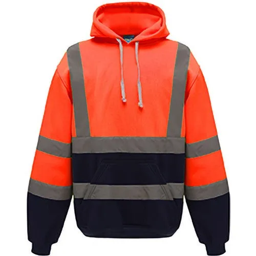 Yoko Mens Hi Vis Reflective Hoodie
