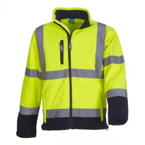 Yoko Mens Hi-Vis Softshell Jacket (Pack Of 2)